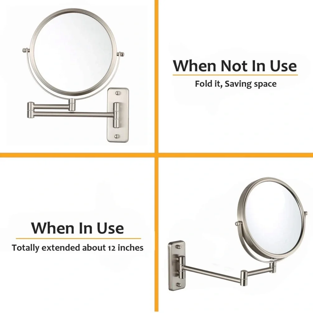 Wall Mounted Makeup Mirror